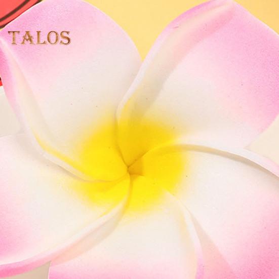 2Pcs Plumeria Flower Hairpin Non-slip Colorful Side Clips Decorative Plastic Hair Accessories for Women Girls