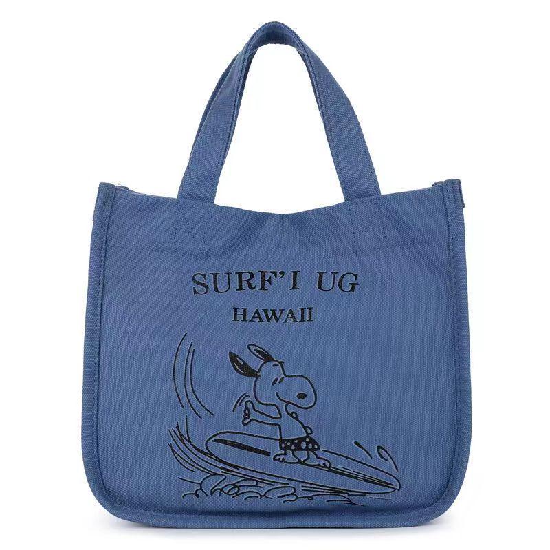 Snoopy Women's Fashion Canvas Tote Bag - Large Capacity Portable Handheld Collection