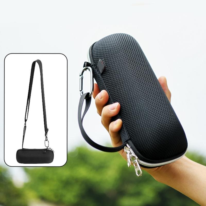 EVA Shell Speaker Carrying Case With Adjustable Strap For Flip 7/6/5 Outdoor Travel And Enhances Device Protections