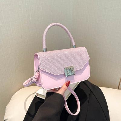 New Foreign Style Versatile Commuter Simple Messenger Bag 2025 Summer Fashion Temperament Design Sense Portable Small Square Bag Women