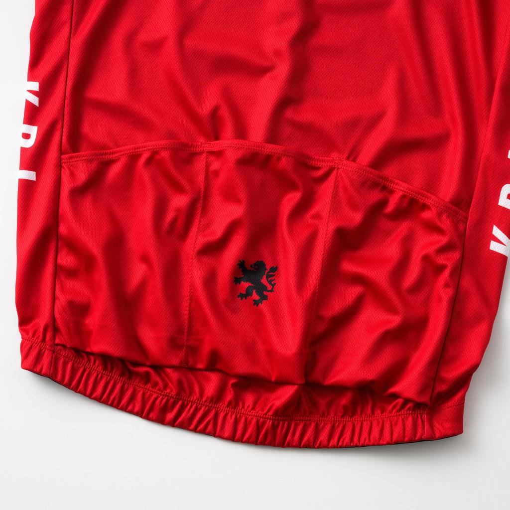 Kapelmuur Cycling Short Sleeve Size S Jersey, Printed, Slash, Red,