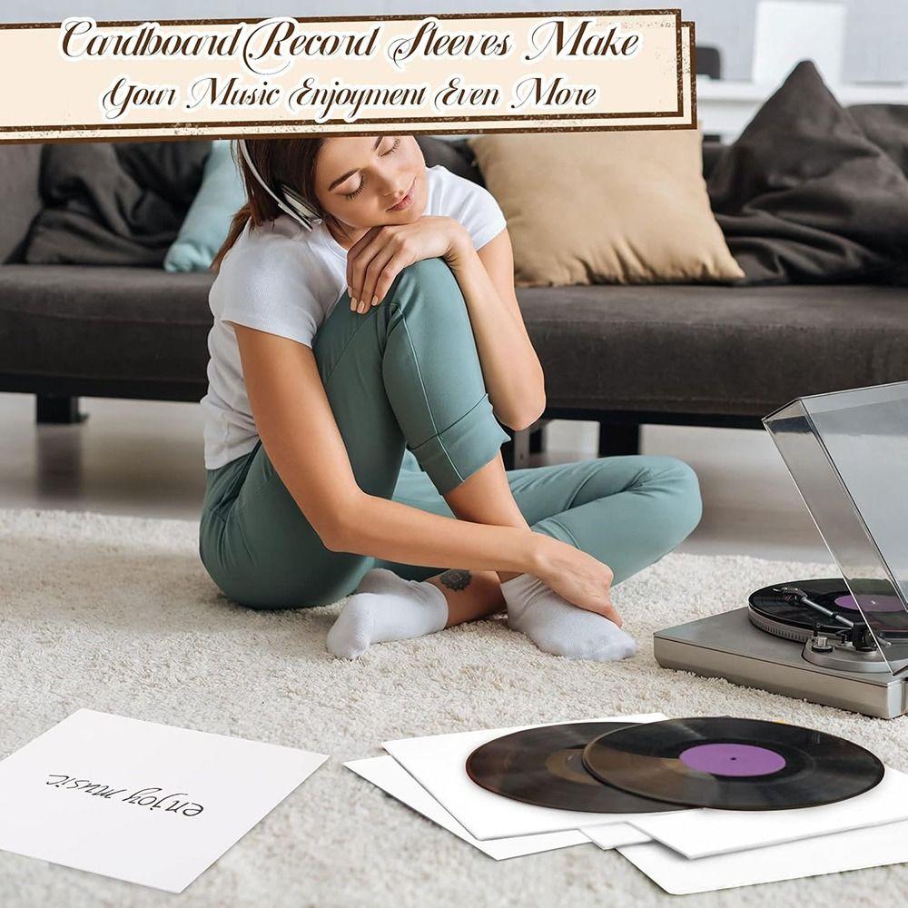 Useful 12 Inch Vinyl Records Sleeve Square Resealable Outer Record Sleeves Record Storage Bags