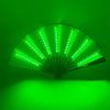 Glow Folding LED Fan with Dancing Light Stage Performance Props for Night Shows Party Novelties Glow In the Dark Supplies