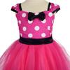 Dressy Daisy Baby Minnie Polka Dot Costume for Tulle Skirt with Hot Pink Mouse-inspired Girls, Birthdays, Parties, Headband, 12-24 Months,
