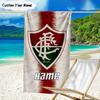 1PC Custom Name Beach Towel Flamengo Team Crest Beach Towel, Suitable for Camping, Travel, Beach Accessories, Super Absorbent, Family Gift