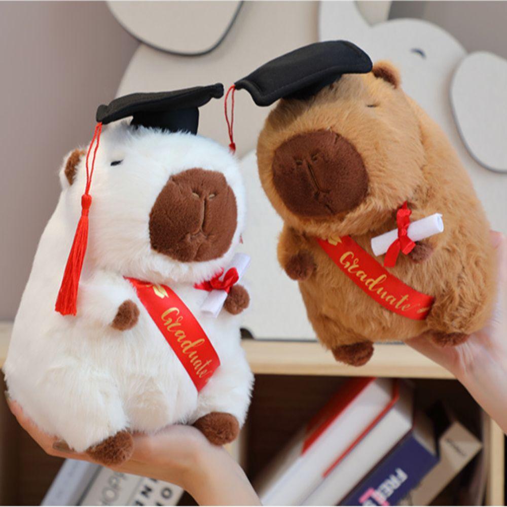 Gift for Graduates Cartoon Capybara Toy Doll Plush Simulation Capibara Cute Capybara Plush Toy