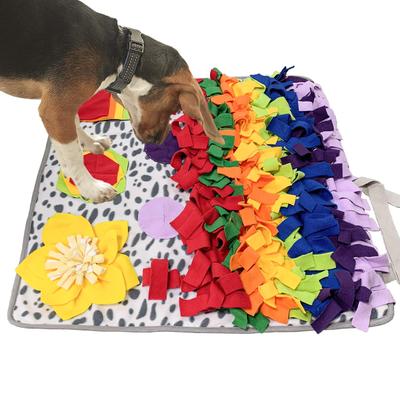 SCHITEC Dog Toy Training Blanket Nosework Mat Food Container 70cm X Smell Training Mat Nosework Durable Separation Anxiety Educational Toy Measures