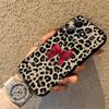 Creative Leopard Print Bow Phone Cover Case for Xiaomi Redmi Note 14 A1 12C 13C 14C A3 12 11 13 Pro Plus A4 A5 K80 9 8 7 10 A2