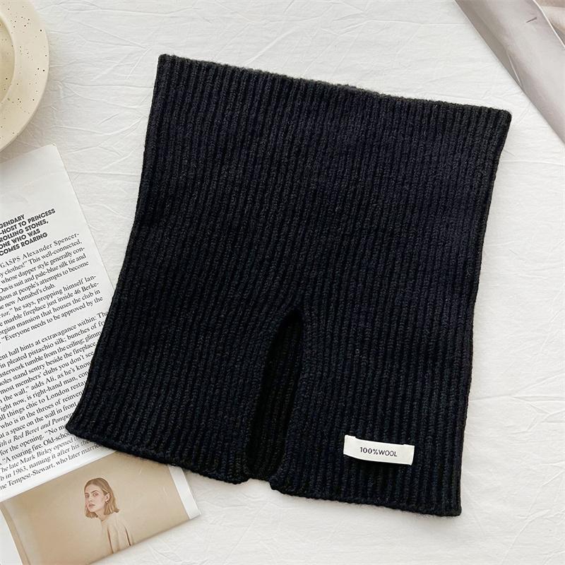 Fashion Women Knitted Scarf Solid Cashmere Like Winter Snood Scarves Lady Warm Thick Unisex Bandana Neckerchief Handkerchief