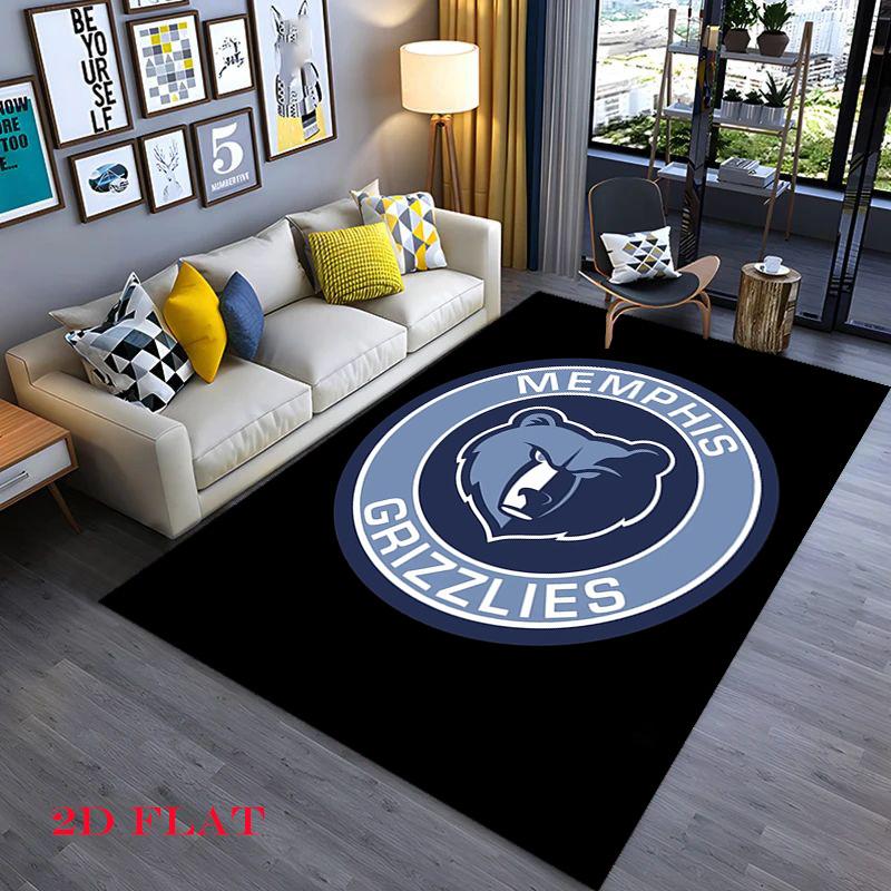 Memphis Grizzlies Basketball Team Logo Carpet Floor Mats Doormat Bathroom Mat Protective Pad Fashion