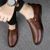 Genuine Leather Shoes Men'S Business Shoes Soft Sole Male Casual Shoes Black Loafers Men Non-Slip Sneakers Man Brand Dress Shoes