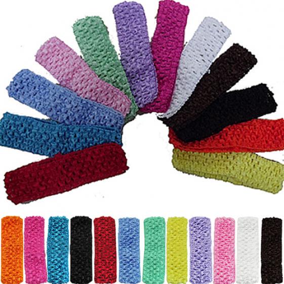 

12шт для маленьких девочек 12 цветов 1,5-дюймовые вязаные повязки на голову резинки для волос one size