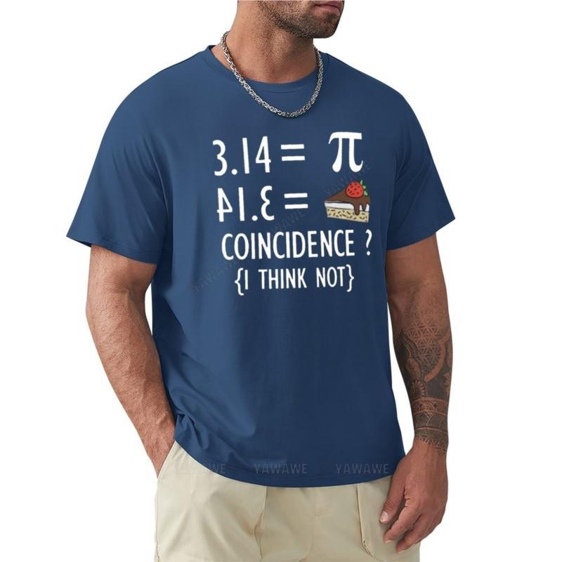 Funny Math T Shirt GiftsPi Number and Pie Coincidence I Think Not for Women Men TShirt Boys White T Shirts Mens Clothing