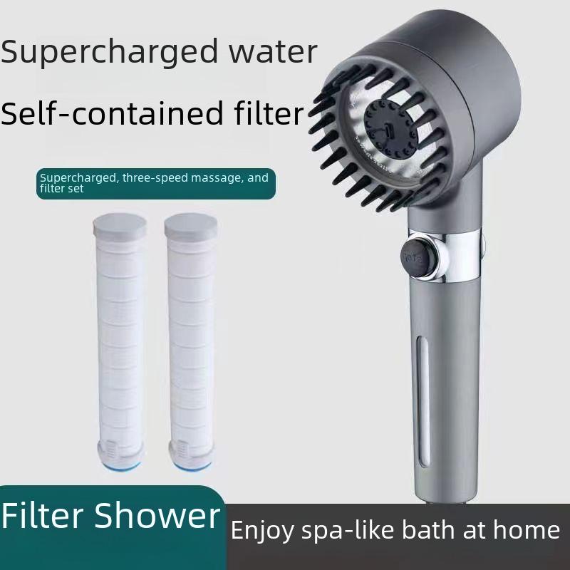 Powerful Pressurized Multifunctional Shower Head with Filter