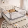 1pcs 2.0M Bed Safety Rail No-drill Baby Guardrail Anti Fall Bed Barrier Bed Safety Fence Suitable for Twin Queen King Beds