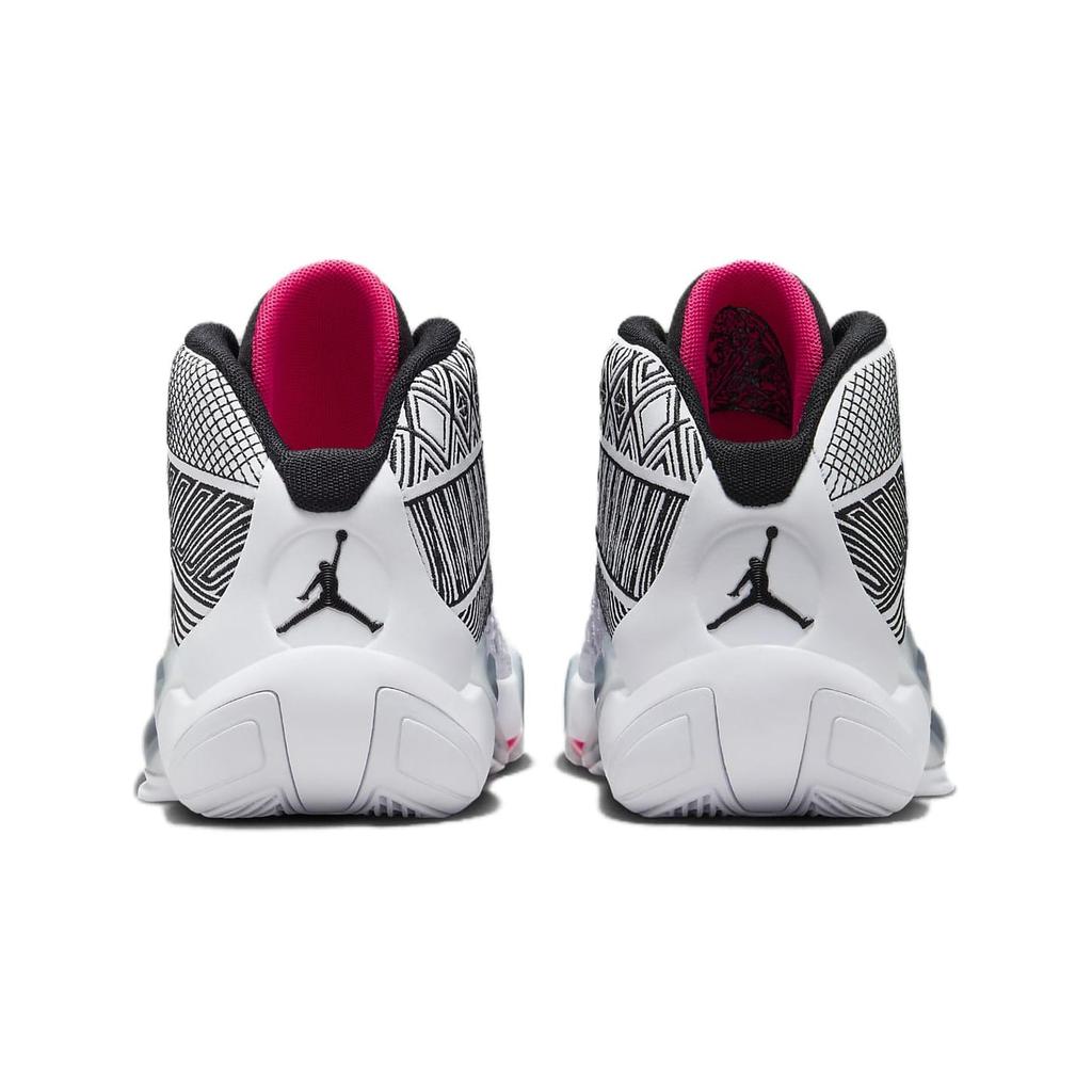 Jordan Air Jordan 38 Low GS Comfortable Mid top Basketball Shoes Black White Red Unisex DZ3499-101