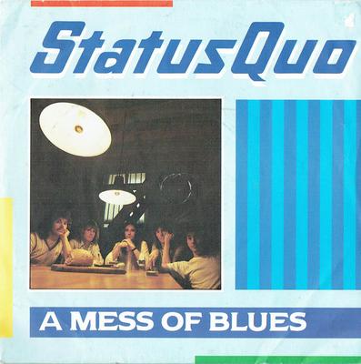 7inch Record STATUS QUO - A Mess Of Blues QUO12 Vertigo 1983 UK Rock Used