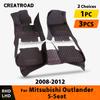 Car Floor Mats For Mitsubishi Outlander (5-SEAT) 2008 2009 2010 2011 2012  Auto Foot Pads Interior Accessories