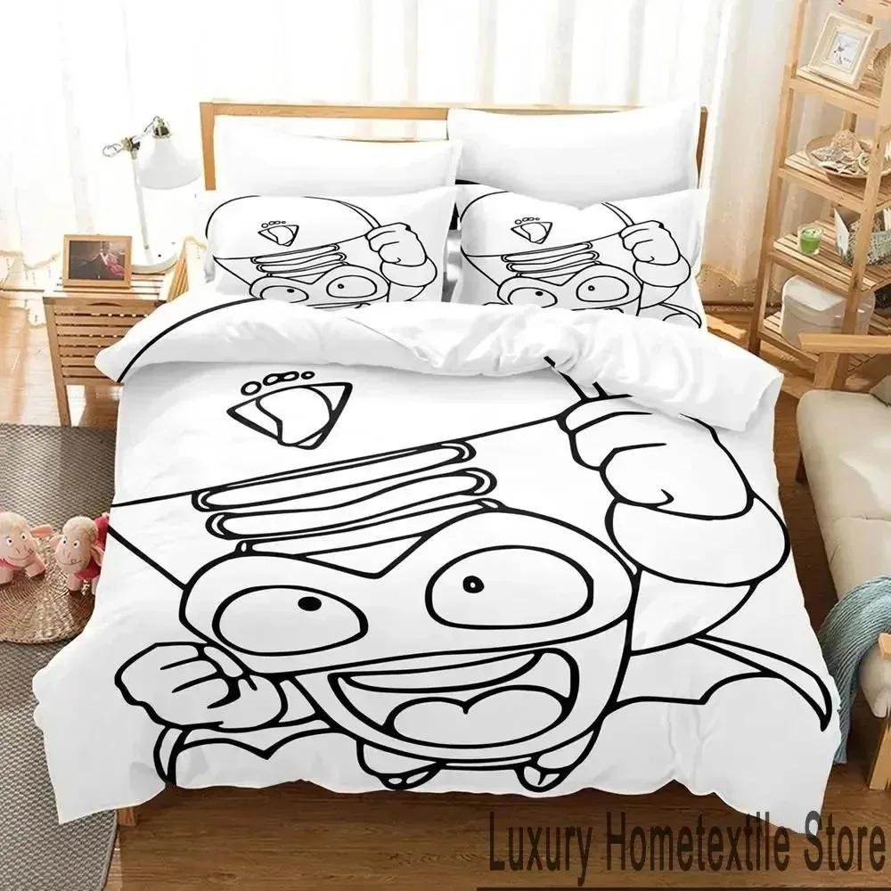 

3D Друк Super Zings Комплект постільної білизни Хлопчики Дівчата Розмір Twin Queen King Постільна наволочка Наволочка Ліжко хлопчики Дорослий Домашній текстиль US Queen 228x228cm