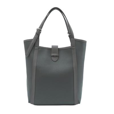 VITAFELICE Damen Vertikale Zweifarbige Handtasche inb-90078p (Grau)