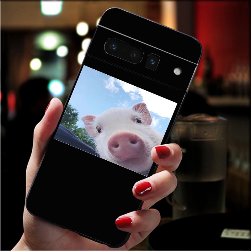 

Phone Case For Google Pixel 10 9 Pro XL 9A 8 7 6 Pro Pixel 8A 7A 6A Pixel 8 7 6 5 Cute Little Pink Pet Pig Google Pixel 8