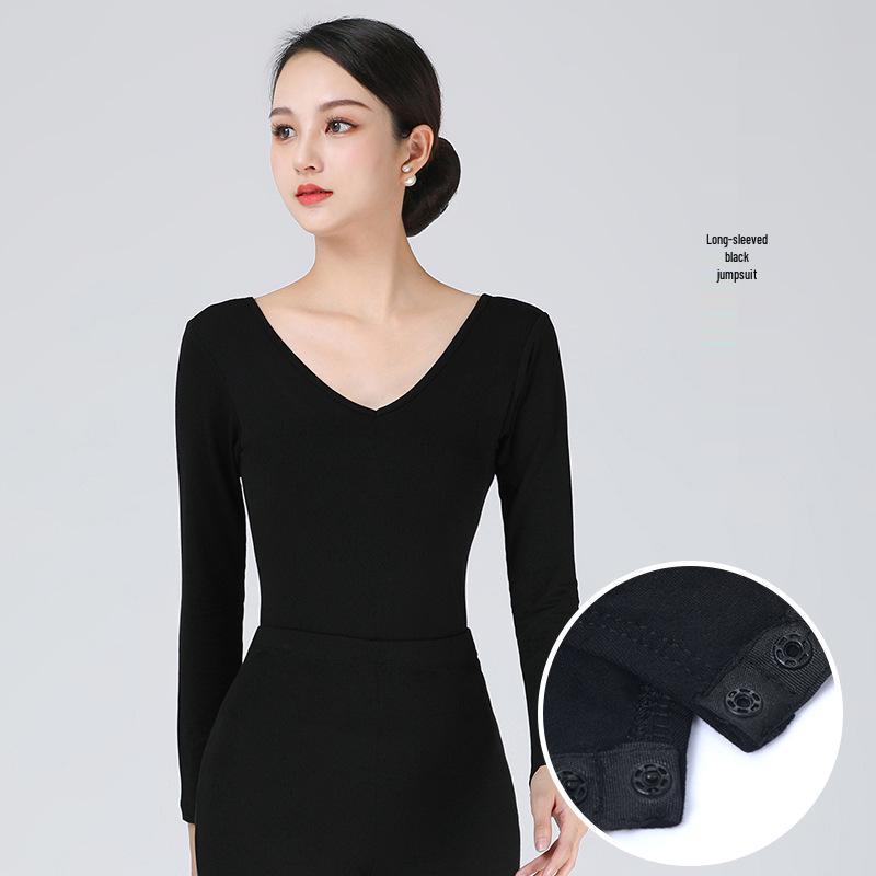 Women's Slim-fit Elegant Dance Practice Suit - Fashion Show and Etiquette Training Set