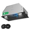Built-in Range Hood 52cm, 750m³/h,, Black Extractor Hood, Gesture Control & Touch 3 Speed Levels