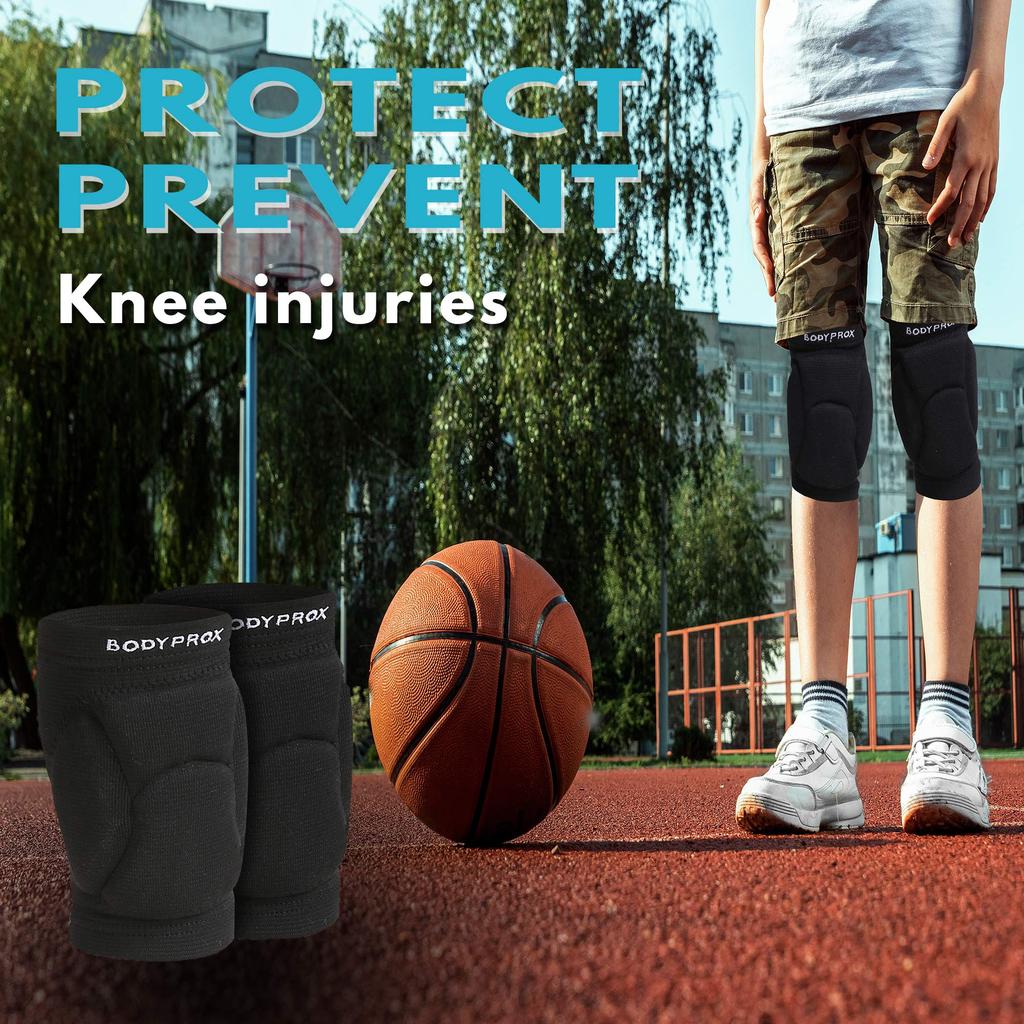 Bodyprox Volleyball Knie Unisex 1 Paar Pads, Junior/Jugend, (Alter 13-18),