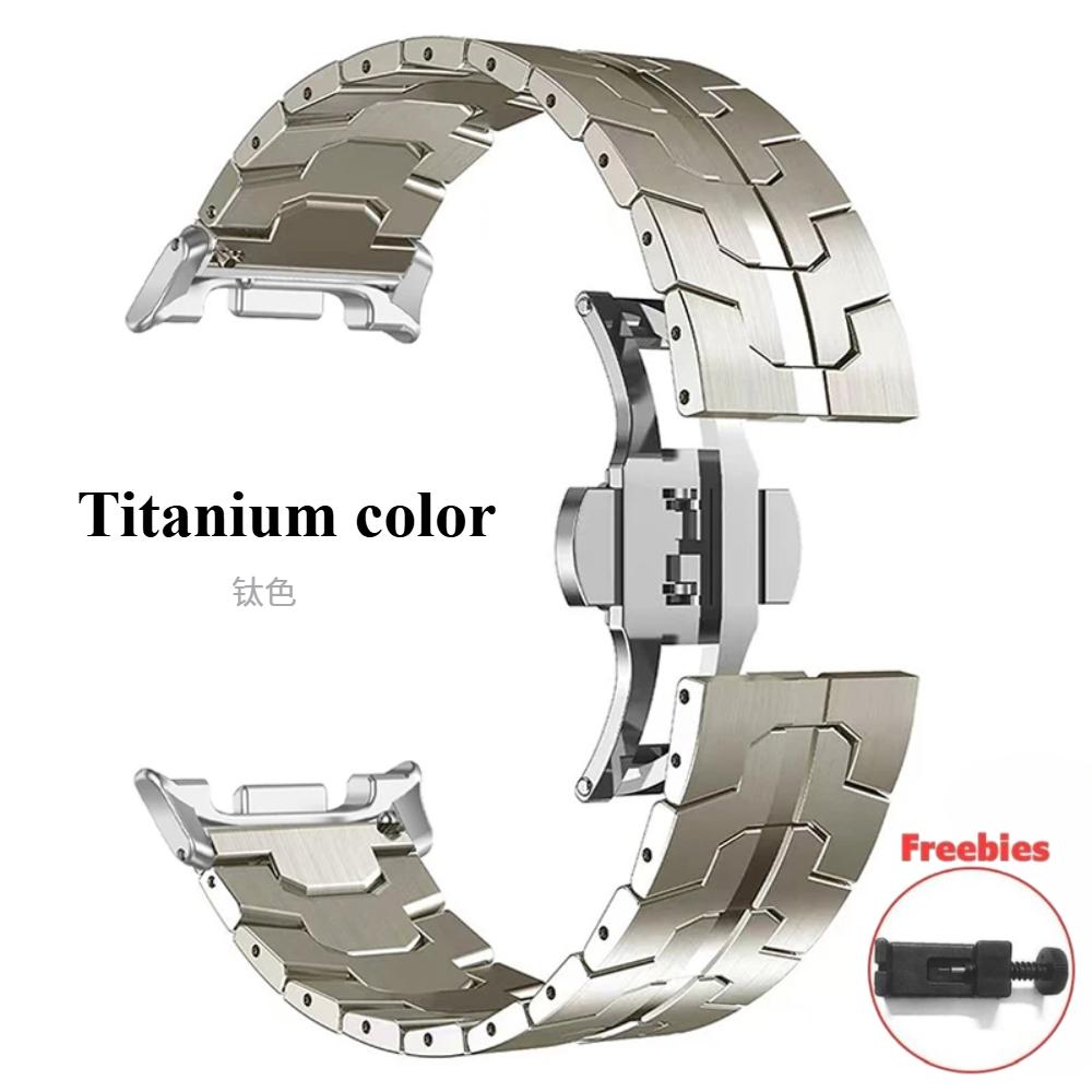 Stainless Steels Strap for Samsung Galaxy Watch 8 Classic 46mm 40mm/44mm Wristband Luxury Bracelet for Samsung Galaxy Watch 7 Ultra 47mm Accessories