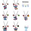 Cross-border New Christmas Pendant Cartoon Star Baby Stitch Necklace Anime Peripheral