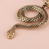 Copper Snake Vintage Handmade Brass Key Foddle Pure Zodiac Disc Belt Hanging Car Key Foot Pendant