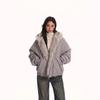 Giacca Invernale Spessa da Uomo Imbottita in Cotone con Cappuccio e Collo in Pelliccia Sintetica, Vestibilità Larga, Stile Workwear, Uso Quotidiano