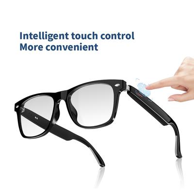 Wireless Bluetooth Sunglasses Built-in Microphone Speakers Touch & Voice Assistant Compatible Smart Glass