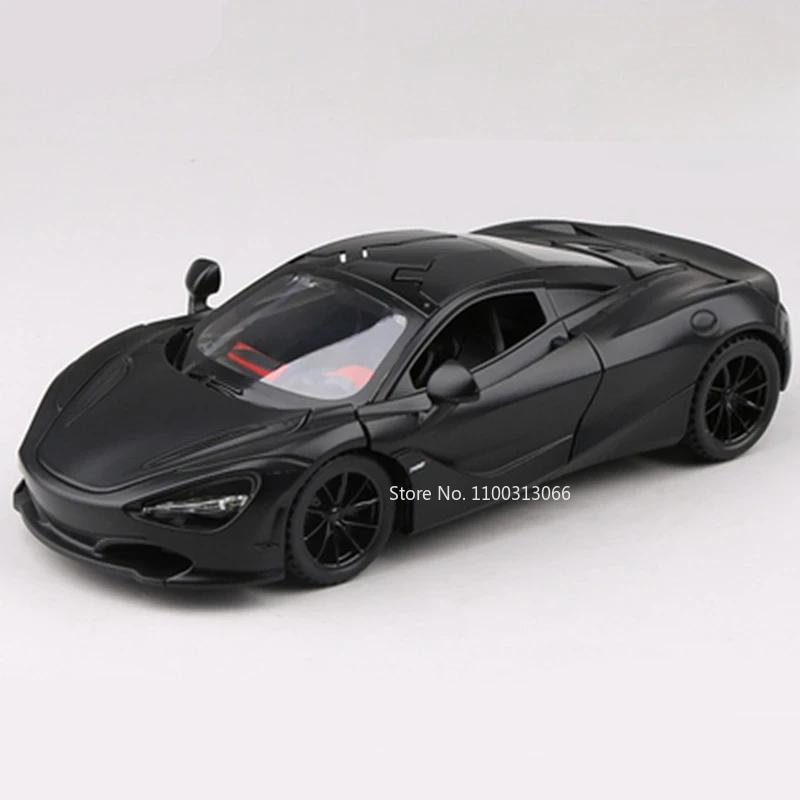 1:32 Alloy Diecast 720S Toys Cars Models with Light Music Miniature Sports Car Wheel Pull Back Vehicles for Child Festival Gifts
