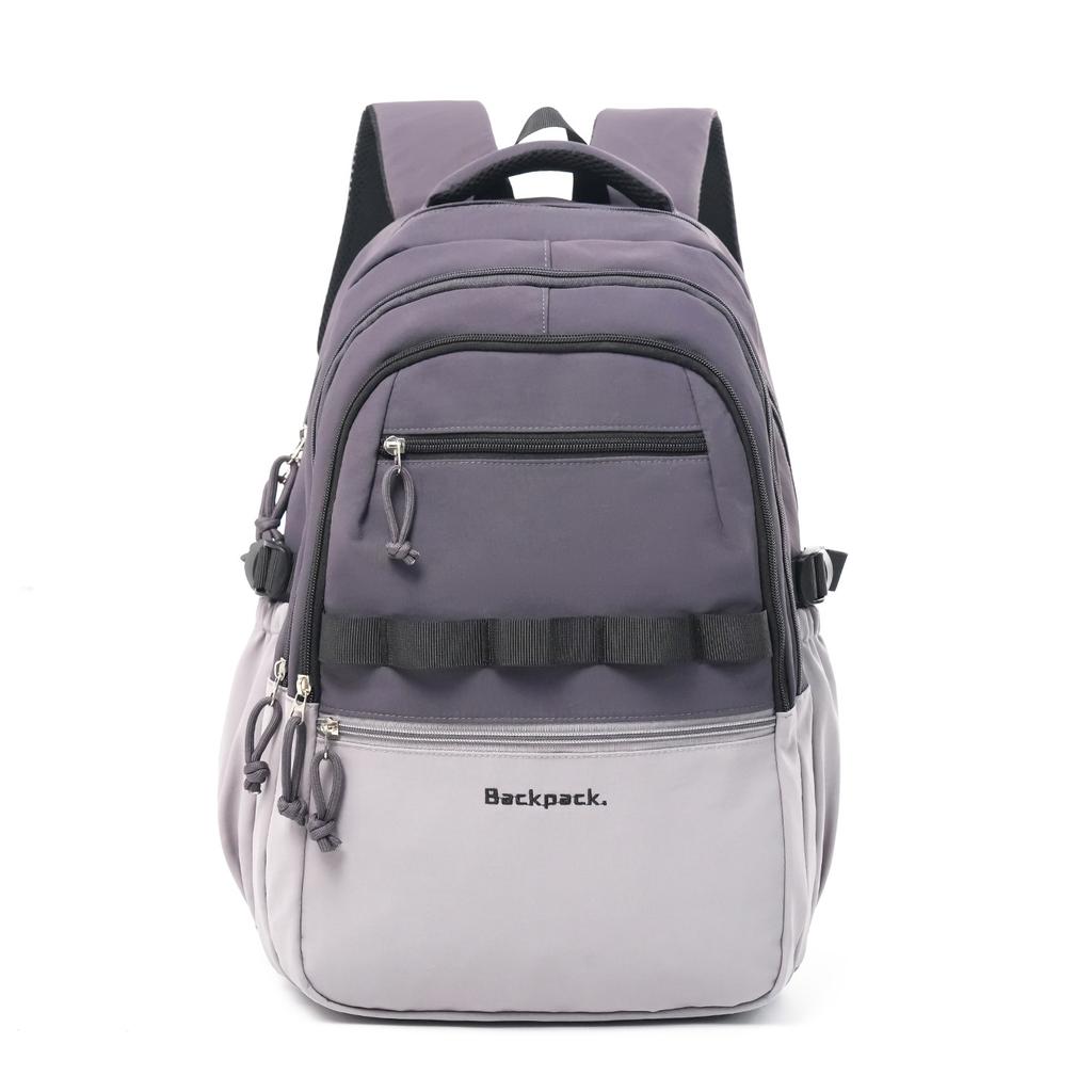 School bag new trendy outdoor casual large-capacity backpack, junior high and high school student class backpack, computer waterproof backpack