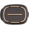 Ishigaki Grill Plate, Heat-Resistant Ceramic, 23.8cm Wide x 17cm Deep x 4cm High, Fish Grill, Microwave Safe, Grill Master Plus, Includes Recipes, Pro