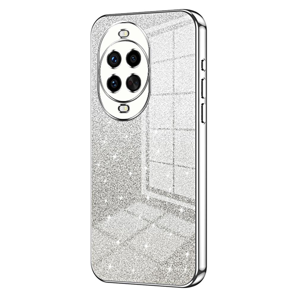 

For Huawei nova 14 Pro 5G Case Electroplating Gradient Glitter TPU Phone Cover Silver