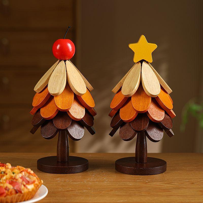 A Tree Insulation Mat Wooden Coaster