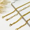 Fashionable 2025 Women's Jewelry Gift Set - 4 Pcs New Trendy Classic Golden Twist Cuban Snake Chain Bracelets