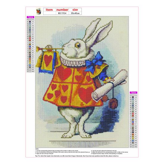 Colorful Rhinestones Diamond Art Cartoon Rabbit Cow Animal Pattern DIY Craft Adult Kids Rhinestones