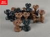 10pcs/lot MOC Bricks DIY Brown Black Support 2x2x2 Stand with Complete Hole 3940b Building Block Toys for children Xmas gift