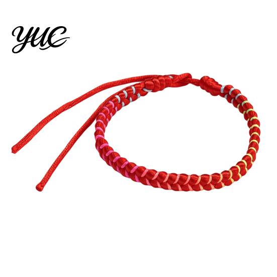 Cavigliere Intrecciate Minimaliste Bracciale da Surfista, Braccialetti Colorati Regolabili Fatti a Mano per Amicizia Donna Boho Polso Uomo Cavo in Poliestere Resistente Polso