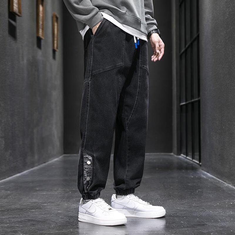 Men's Autumn/Winter Plus Size Retro Loose Workwear Jeans