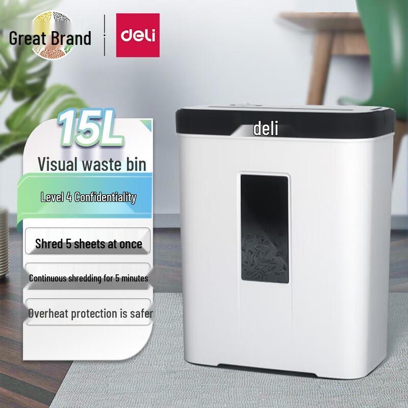 

Deli 9939N Home Office Desktop Paper Shredder CN plug (adapter included)
