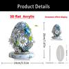 Easter Cute Colored Egg Little Rabbit Flat Acrylic Bonsai Home Table Festive Atmosphere