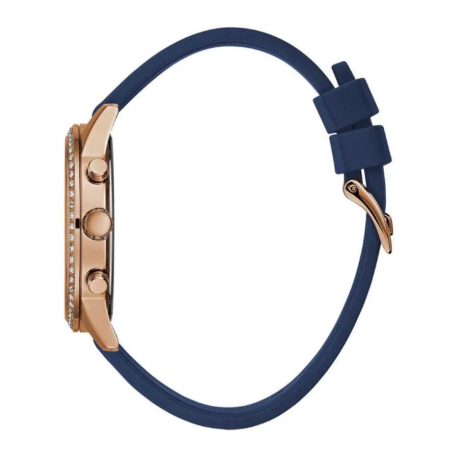 Guess Three-Hand Blue Silicone Strap Women's Quartz Watch - W1135L3