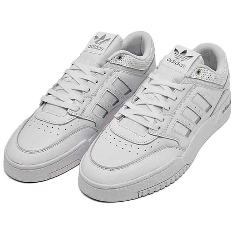 Adidas Originals Drop Step Low Slip Resistant Abrasion Resistant Low top Skateboard Shoes Men's White FZ5988