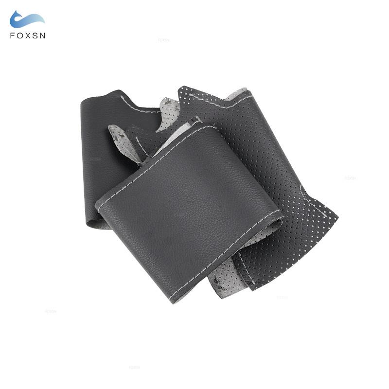 

Оплетка на рульовому колесі для Renault Megane 2 2003-2008 Kangoo 2008 Scenic 2 2003-2009 Рульове колесо зшита шкіра вручну gray line