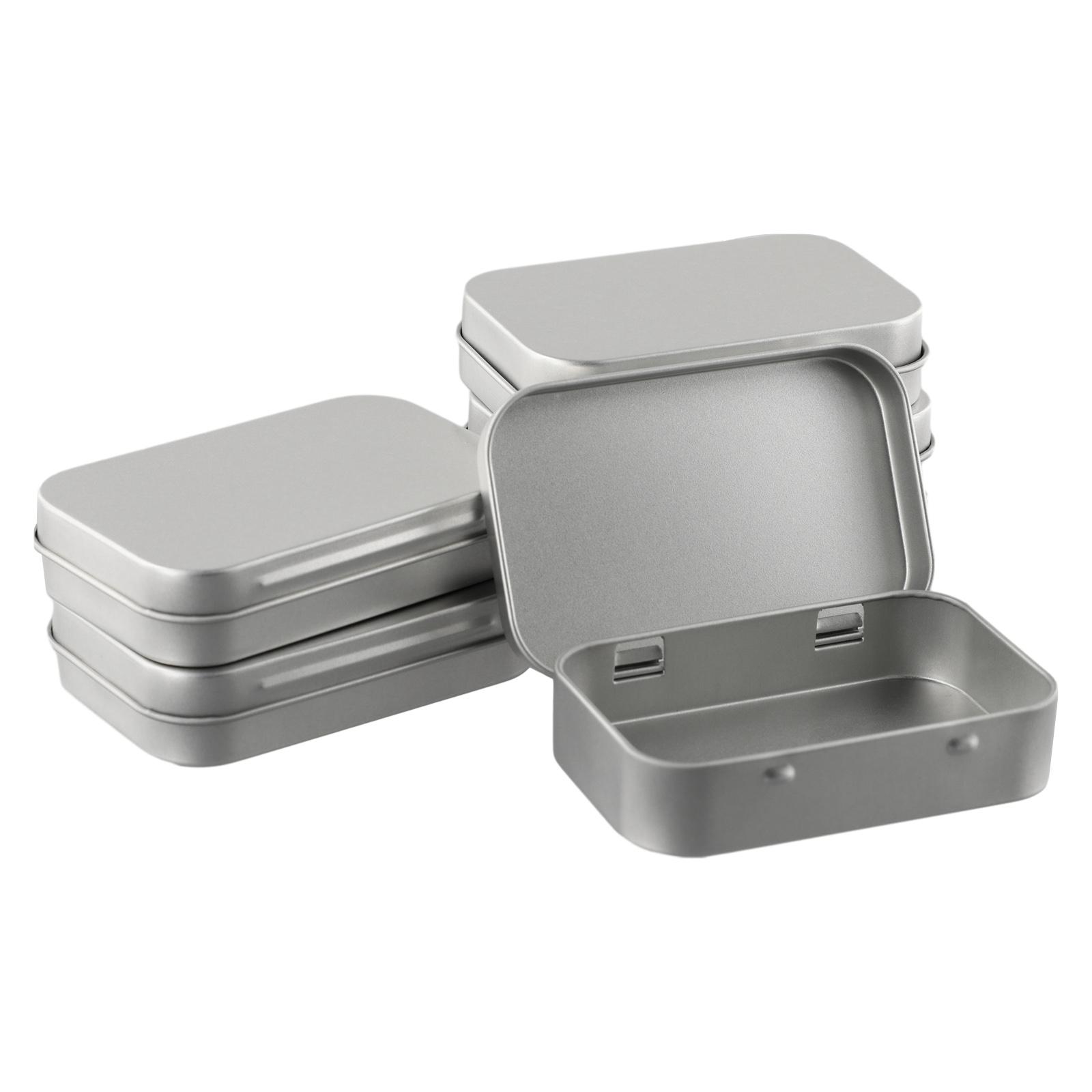 6x Metal Box Container Convenient Empty Herbs Storing