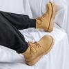 Men'S Martin Short Boots Lace-Up Thick-Soled Heightened Medium Help British Style Retro Men'S Boots Derby